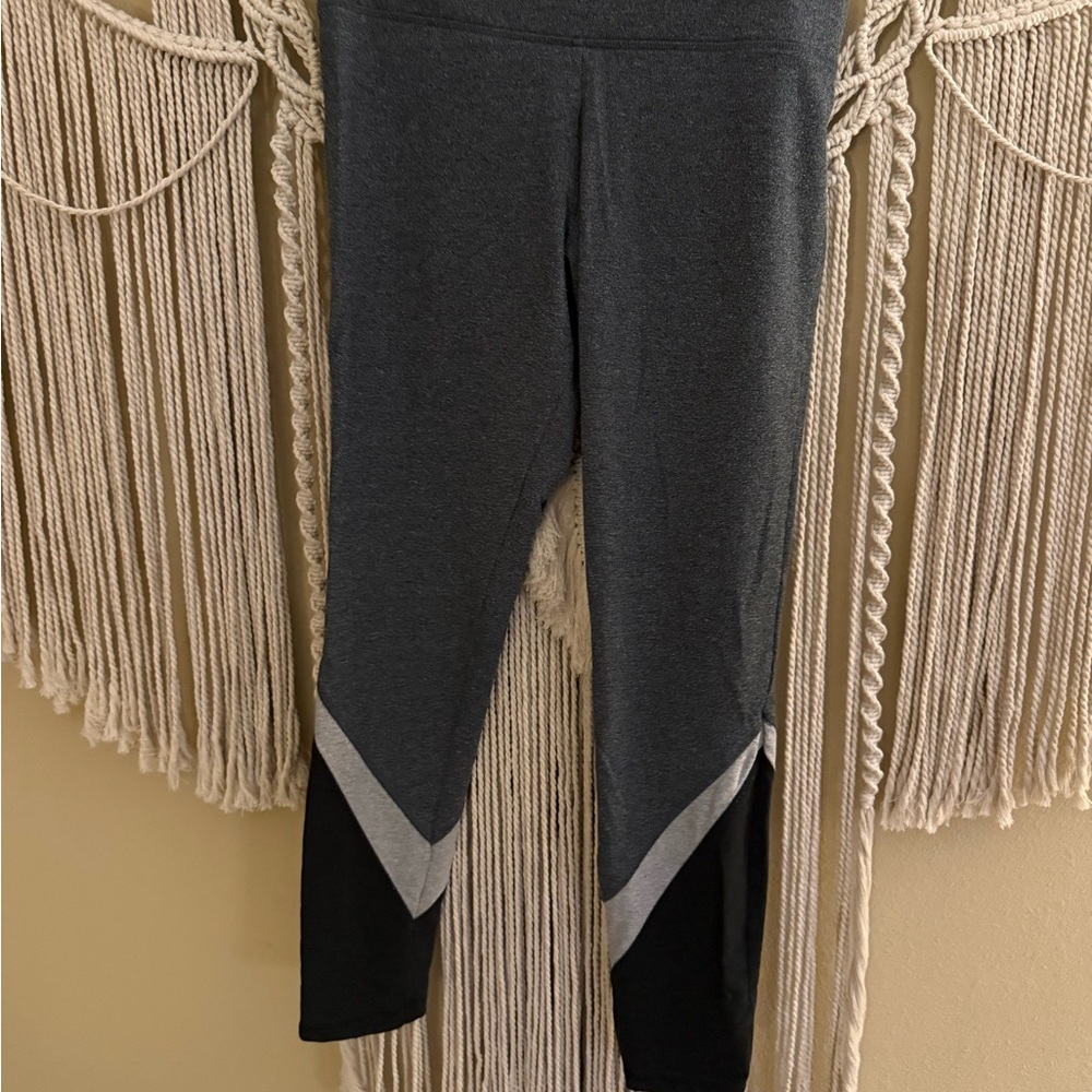 Stylish Gray and Black Women's Leggings